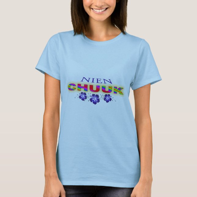 T-shirt Nien Chuuk no roxo (Frente)