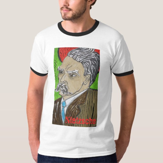 T-shirt Nietzsche na cor (Frente)