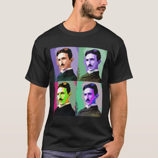 T-shirt Nikola Tesla (Frente)