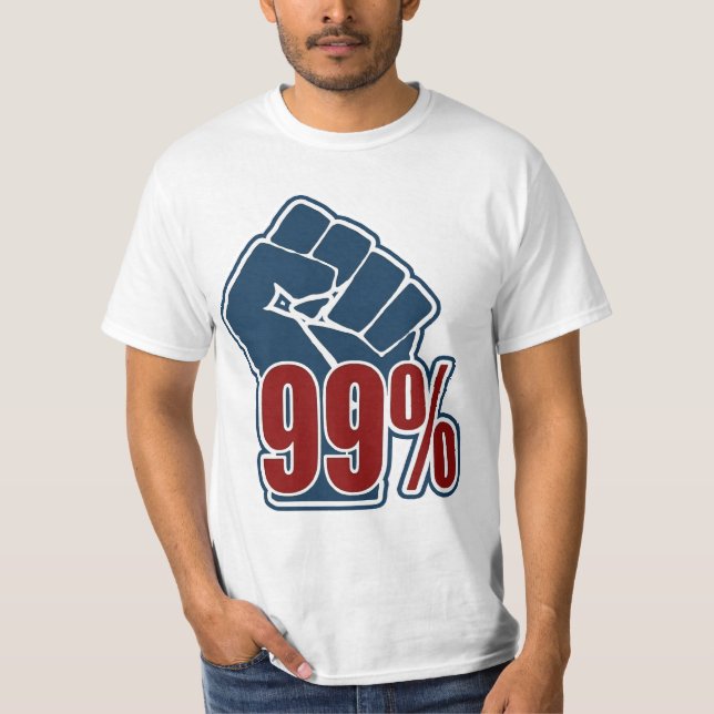 T-shirt Ninety punhos de nove por cento (Frente)