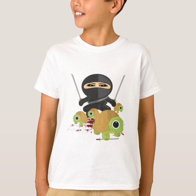 T-shirt Ninja com tartarugas (Frente)