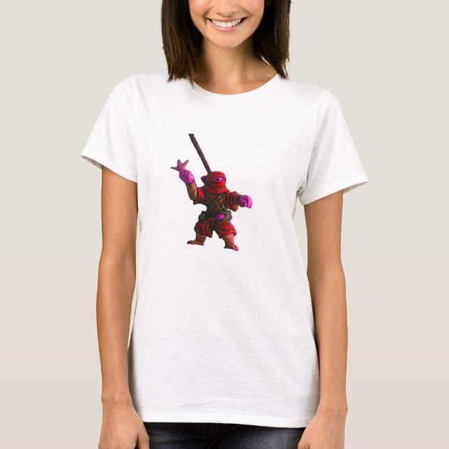 T-shirt Ninja em Vermelho (Frente)