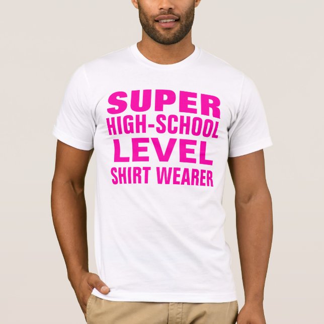 T-shirt nível super do segundo grau de luxe (Frente)