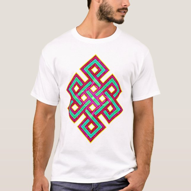 T-shirt Nó eterno budista (Frente)