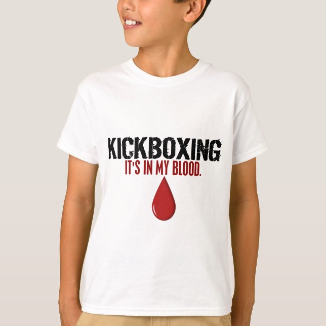 T-shirt No meu sangue, KICKBOXING (Frente)