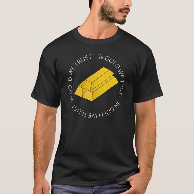 T-SHIRT NO OURO NÓS CONFIAMOS (Frente)