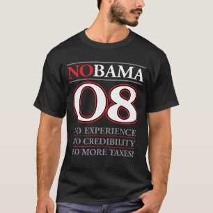 T-shirt NOBAMA 08 - Nenhum Obama