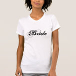 T-Shirt nobre<br><div class="desc">A camiseta branca, de uso feminino, é mostrada com o texto Bride na cor Preto. Personalize este item ou comprar como está.</div>