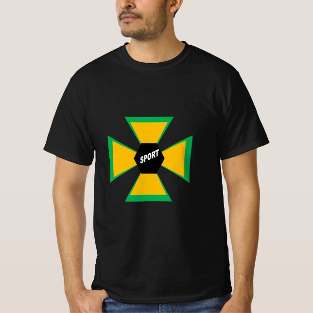 T-shirt noir homme  AFRICA  SPORT (Frente)