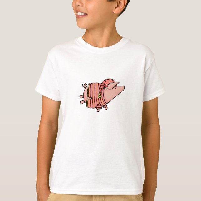 T-shirt noite da noite leitão (Frente)