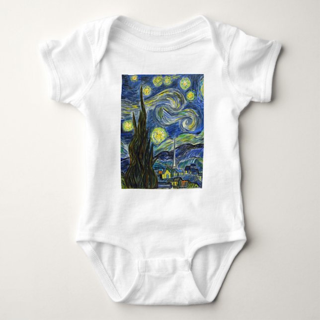T-shirt Noite Estrelada, Van Gogh (Frente)
