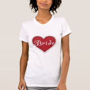 T-shirt Noiva do Coração Vermelho