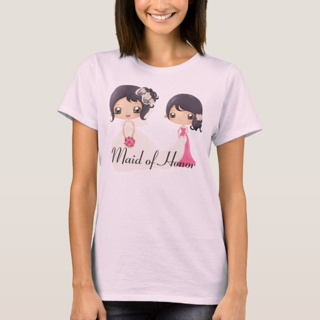 T-shirt Noiva e Madrinha de casamento (Frente)