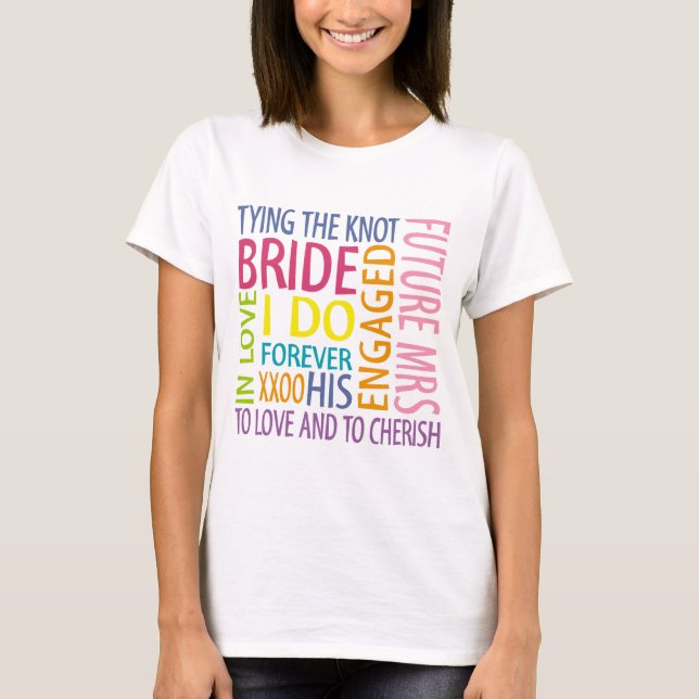 T-shirt Noiva Sentiments Wedding (Frente)