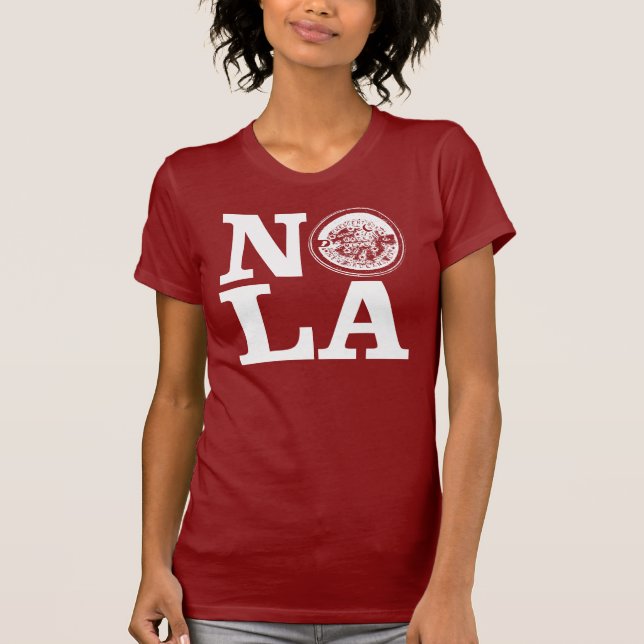 T-shirt NOLA com Cobrir de Medidor (Frente)