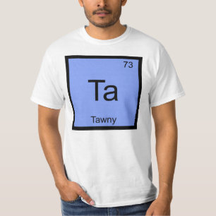 T-shirt Nome Alaranjado Química Elemento Tabela Periódica