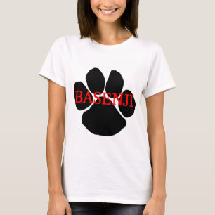 T-shirt nome basenji pata