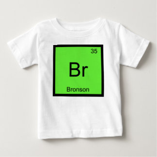 T-shirt Nome de Bronson Química Elemento Tabela Periódica