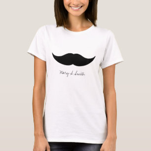 T-shirt Nome do costume do bigode