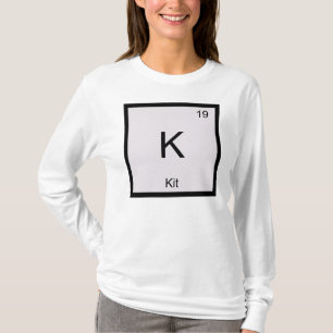 T-shirt Nome do Kit Elemento Químico Tabela Periódica
