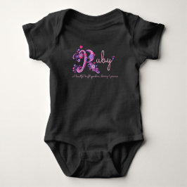 T-shirt Nome e significado das raparigas Ruby "R baby roup