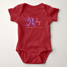 T-shirt Nome e significado das raparigas Ruby "R baby roup