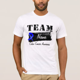 T-shirt Nome feito sob encomenda da equipe - cancro do