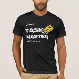 T-shirt Nome feito sob encomenda V06 do MESTRE engraçado