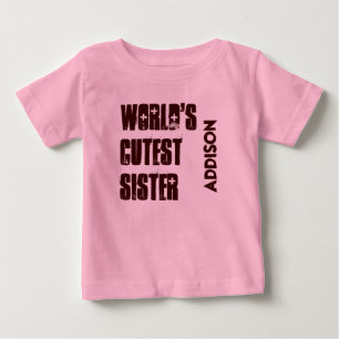 T-shirt Nome Personalizado da SISTER mais Cutânea do Mundo