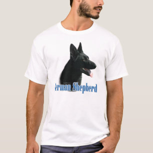 T-shirt Nome (preto) do german shepherd