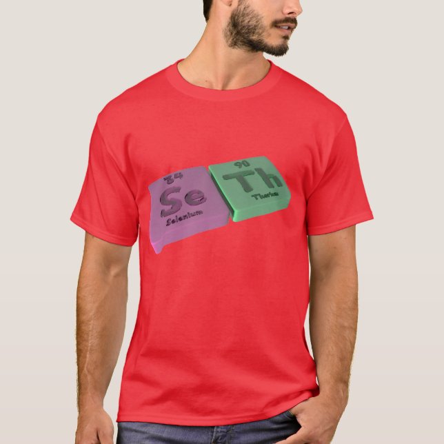 T-shirt Nome-Seth-SE-Th-Selênio-Tório (Frente)