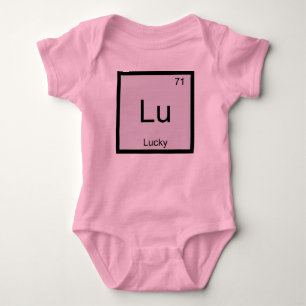 T-shirt Nome Sortudo Química Elemento Tabela Periódica