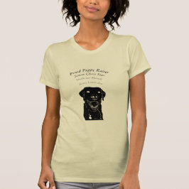 T-shirt Nomes orgulhosos do filhote de cachorro do Raiser