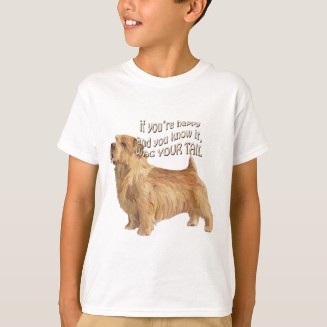 T-shirt norfolk terrier (Frente)