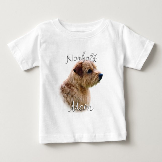 T-shirt Norfolk Terrier Mãe 2 (Frente)