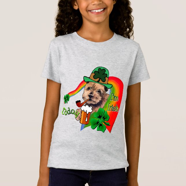 T-shirt Norfolk Terrier St Patricks (Frente)