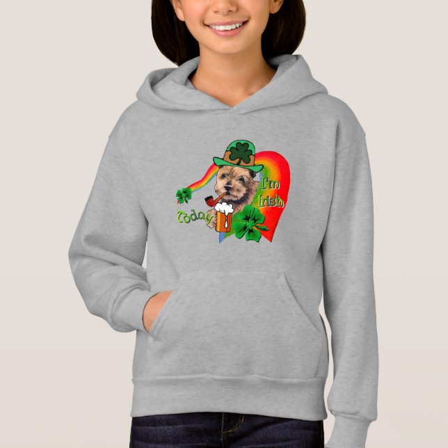 T-shirt Norfolk Terrier St Patricks (Frente)