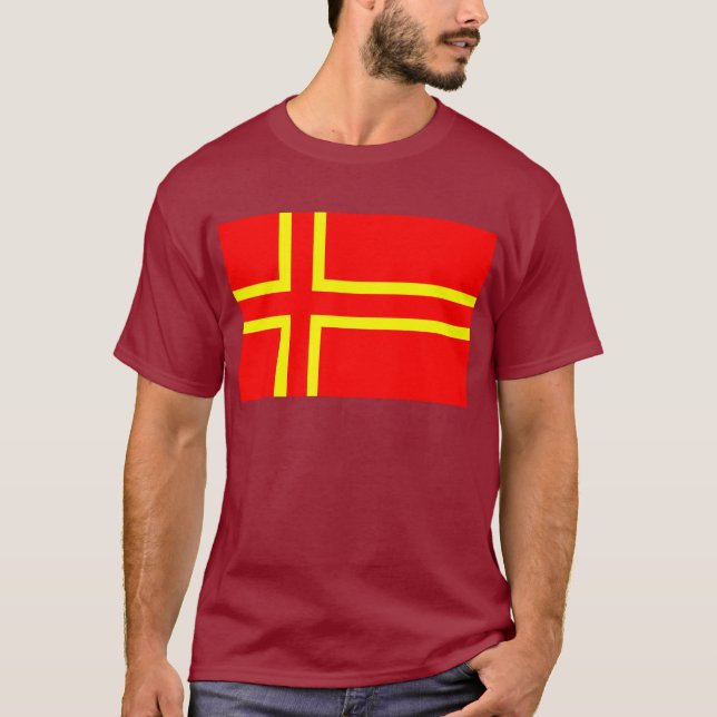 T-shirt normandos da bandeira (Frente)