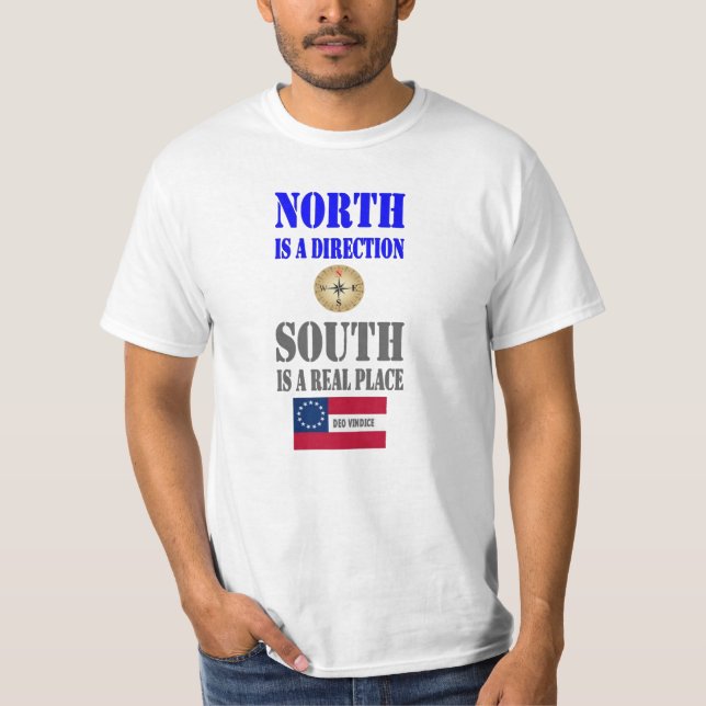 T-SHIRT NORTE É UMA DIREÇÃO (Frente)