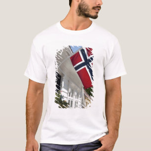 T-shirt Noruega, Stavanger. Vistas históricas de centros.