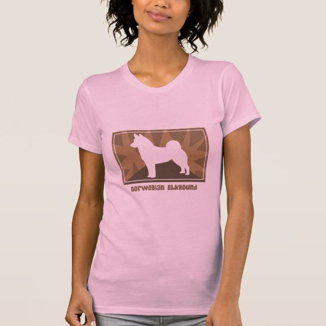 T-shirt Norueguês da terra Elkhound (Frente)