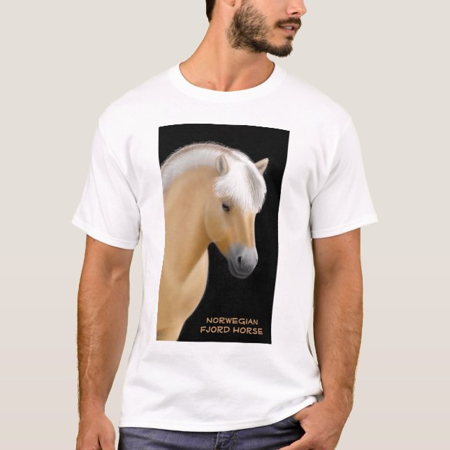 T-shirt norueguês do cavalo do fiorde (Frente)