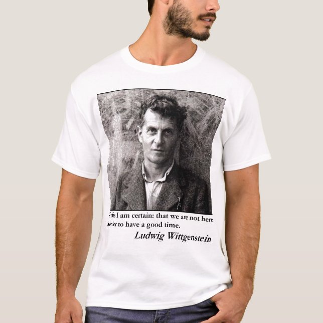 T-shirt "Nós não estamos aqui ter uma boa estadia. " (Frente)