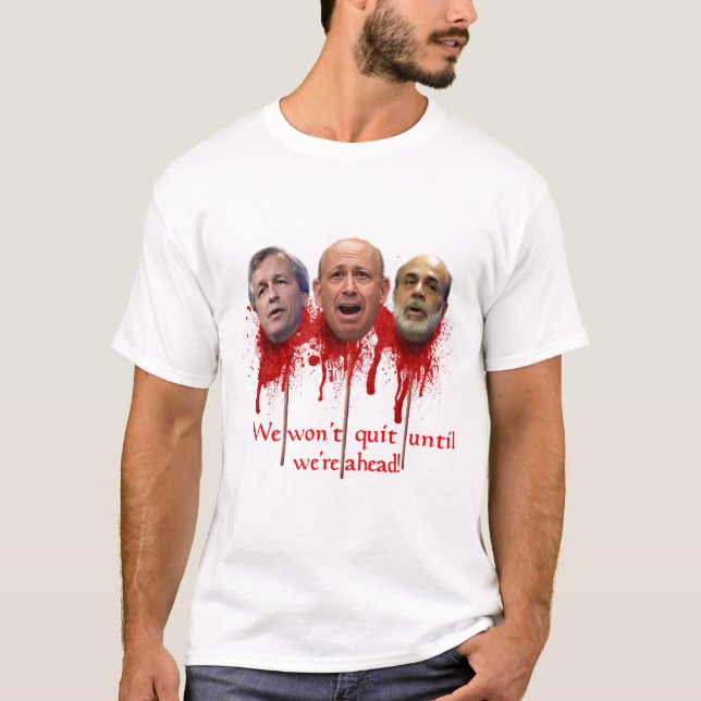 T-shirt Nós não pararemos até que nós estejamos adiante! (Frente)