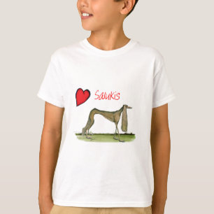 T-shirt nós salukis do luv de Tony Fernandes