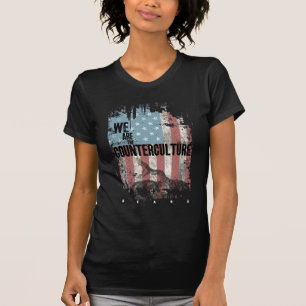 T-shirt "Nós somos a contracultura" no T escuro