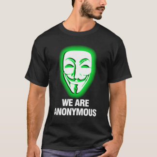 T-SHIRT NÓS SOMOS ANÓNIMOS. (VERDE)