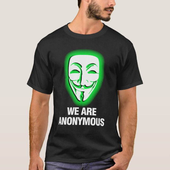 T-SHIRT NÓS SOMOS ANÓNIMOS. (VERDE) (Frente)