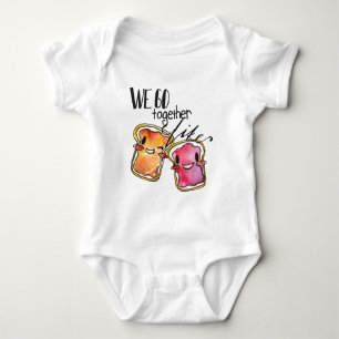 T-shirt Nós vamos junto como a manteiga e a geléia de