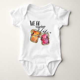 T-shirt Nós vamos junto como a manteiga e a geléia de